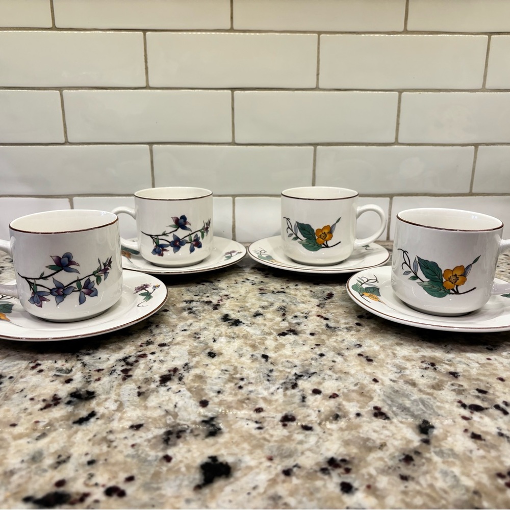 Floral  Tea Cup and Saucer Set